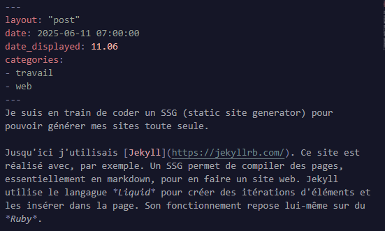 Un aperçu du markdown